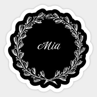 Mia Floral Wreath Sticker